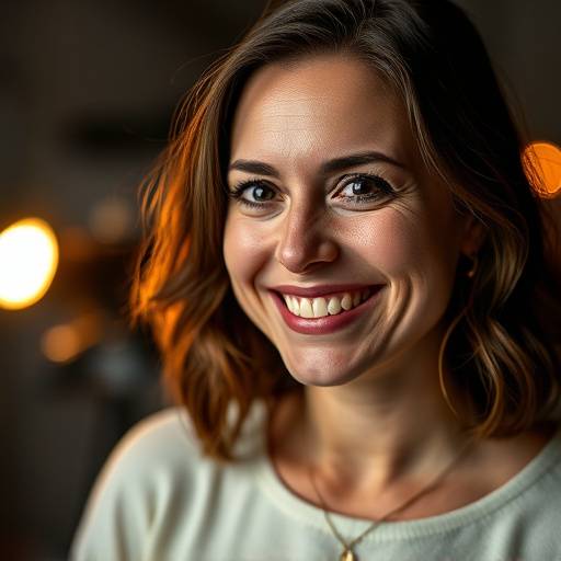 Portrait de Sophie Martin, réalisatrice et formatrice à l'Académie Ciné Lumière, souriant devant une caméra